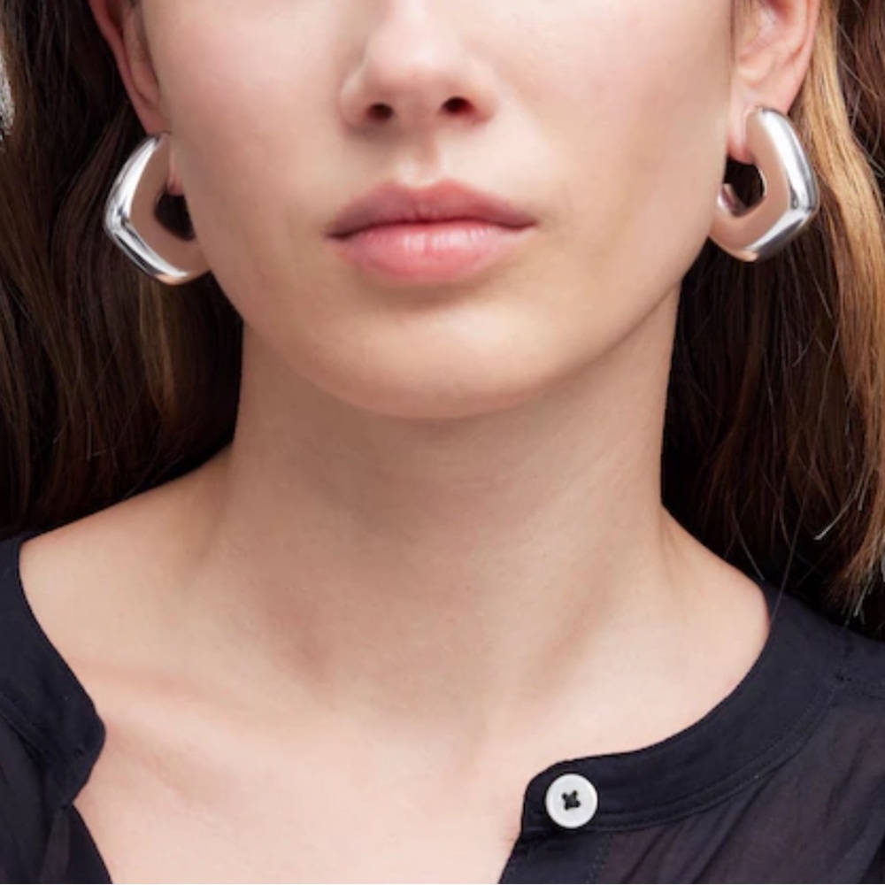 Madewell Sculptural Large Hoop Earrings